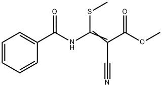 METHYL 3-(BENZOYLAMINO)-2-CYANO-3-(METHYLTHIO)ACRYLATE 结构式