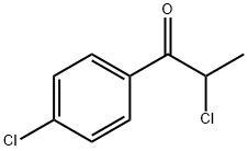 2-氯-1-(4-氯苯基)丙-1-酮 结构式
