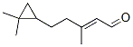 5-(2,2-DIMETHYLCYCLOPROPYL)-3-METHYL-2-PENTENAL 结构式