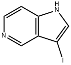 3-碘-1H-吡咯并[3,2-C]吡啶 结构式