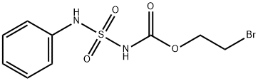 Carbamic acid, ((phenylamino)sulfonyl)-, 2-bromoethyl ester 结构式