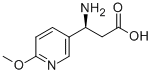 S-3-氨基-3-(6-甲氧基-3-吡啶基)丙酸 结构式