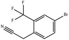 4-溴-2-三氟甲基苯乙腈 结构式