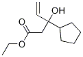 Cyclopentanepropanoic acid, b-ethenyl-b-hydroxy-, ethyl ester 结构式