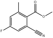 2-氰基-4-氟-6-甲基苯甲酸甲酯 结构式