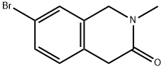 7-溴-1,4-二氢-2-甲基-3(2H)-异喹啉酮 结构式