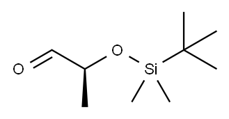 (S)-2-(叔丁基-二甲基-硅氧基)-丙醛 结构式