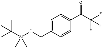 4'-[(叔丁基二甲基硅氧基)甲基]-2,2,2-三氟乙酰苯 结构式