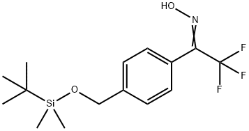 1-[4-[[[(1,1-diMethylethyl)diMethylsilyl]oxy]Methyl]phenyl]-2,2,2-trifluoro-ethanone OxiMe 结构式