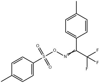 2,2,2-Trifluoro-1-(4-methylphenyl)-O-[(4-methylphenyl)sulfonyl]oxime ethanone 结构式