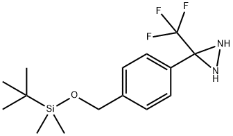 3-[4-[[[(1,1-DiMethylethyl)diMethylsilyl]oxy]Methyl]phenyl]-3-(trifluoroMethyl)-diaziridine 结构式