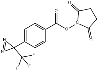 4-[3-(Trifluoromethyl)diazirin-3-yl]benzoic Acid N-Hydroxysuccinimide Ester 结构式