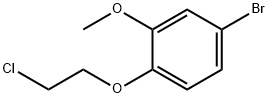 4-BROMO-1-(2-CHLOROETHOXY)-2-METHOXYBENZENE 结构式