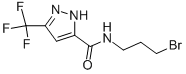 N-(3-BROMOPROPYL)-3-(TRIFLUOROMETHYL)-1H-PYRAZOLE-5-CARBOXAMIDE 结构式