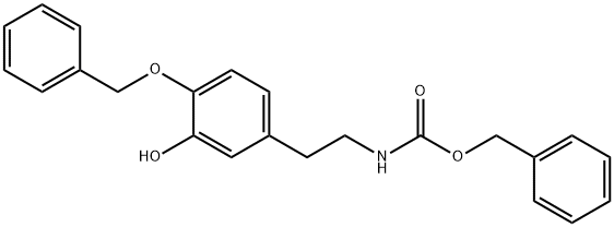 N -苄氧羰基- 4 - O -苄基多巴胺 结构式