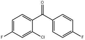 2-chloro-4,4'-difluorobenzophenone 结构式