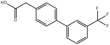 3'-三氟甲基-4-联苯乙酸 结构式