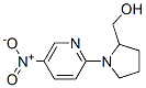 [1-(5-Nitro-2-pyridyl)-2-pyrrolidinyl]methanol 结构式