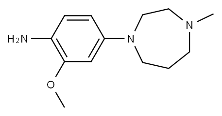 4-(4-METHYL-HOMOPIPERAZIN-1-YL)-2-METHOXYANILINE 结构式