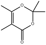 2,2,5,6-四甲基-4H-1,3-二氧杂-4-己酮 结构式