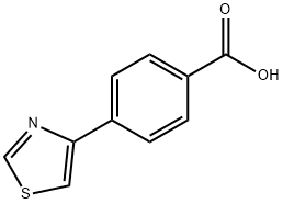 4-(噻唑-4-基)苯甲酸 结构式