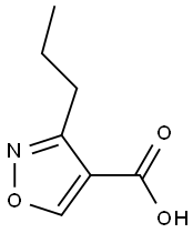 4-Isoxazolecarboxylic  acid,  3-propyl- 结构式