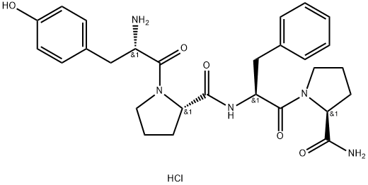 BETA-CASOMORPHIN[1-4] AMIDE HYDROCHLORIDE 结构式