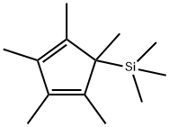 三甲基(1,2,3,4,5-五甲基环戊二烯基)硅烷 结构式