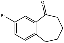 3-溴-6,7,8,9-四氢-5H-苯并[7]年戊烯-5-酮 结构式