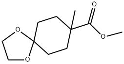 8-甲基-1,4-二氧杂螺[4.5]癸烷-8-羧酸甲酯 结构式