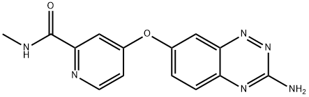 4-((3-氨基苯并[E][1,2,4]三嗪-7-基)氧基)-N-甲基吡啶酰胺 结构式