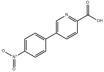 5-(4-Nitrophenyl)-picolinic acid 结构式