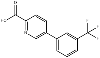 5-(3-三氟甲基苯基)甲酸吡啶 结构式