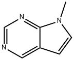 7H-Pyrrolo[2,3-d]pyrimidine, 7-methyl- (9CI) 结构式