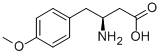 (S)-3-氨基-4-(4-甲氧基苯基)丁酸 结构式