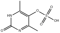 SULFURIC ACID MONO-(2-HYDROXY-4,6-DIMETHYL-PYRIMIDIN-5-YL) ESTER 结构式