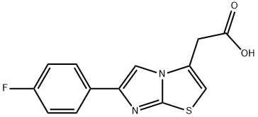 2-[6-(4-氟苯基)咪唑并[2,1-B][1,3]噻唑-3-基]乙酸 结构式