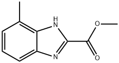 1H-Benzimidazole-2-carboxylicacid,4-methyl-,methylester(9CI) 结构式