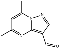 5,7-二甲基-吡唑并[1,5-A]嘧啶-3-甲醛 结构式