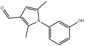 1-(3-HYDROXY-PHENYL)-2,5-DIMETHYL-1H-PYRROLE-3-CARBALDEHYDE 结构式