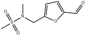 N-[(5-formyl-2-furyl)methyl]-N-methylmethanesulfonamide(SALTDATA: FREE) 结构式