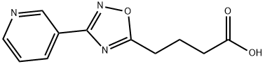 4-(3-吡啶-3-基-[1,2,4]恶二唑-5-基)-丁酸 结构式