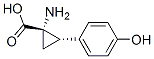 Cyclopropanecarboxylic acid, 1-amino-2-(4-hydroxyphenyl)-, trans- (9CI) 结构式