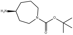 (4S)-4-氨基氮杂环庚烷-1-羧酸叔丁酯 结构式