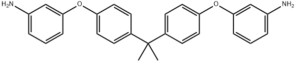 2,2'-双[4-(3-氨基苯氧基)苯基)]丙烷 结构式