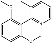 2-(2,6-dimethoxyphenyl)-3-methylpyridine 结构式