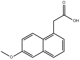 2-(6-甲氧基萘-1-基)乙酸 结构式