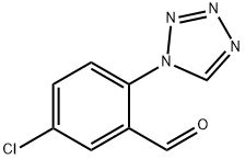 5-氯-2-(1H-四氮-1-基)苯甲醛 结构式