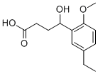 4-(5-ETHYL-2-METHOXY-PHENYL)-4-HYDROXY-BUTYRIC ACID 结构式
