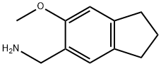 (6-甲氧基-2,3-二氢-1H-茚-5-基)甲胺 结构式
